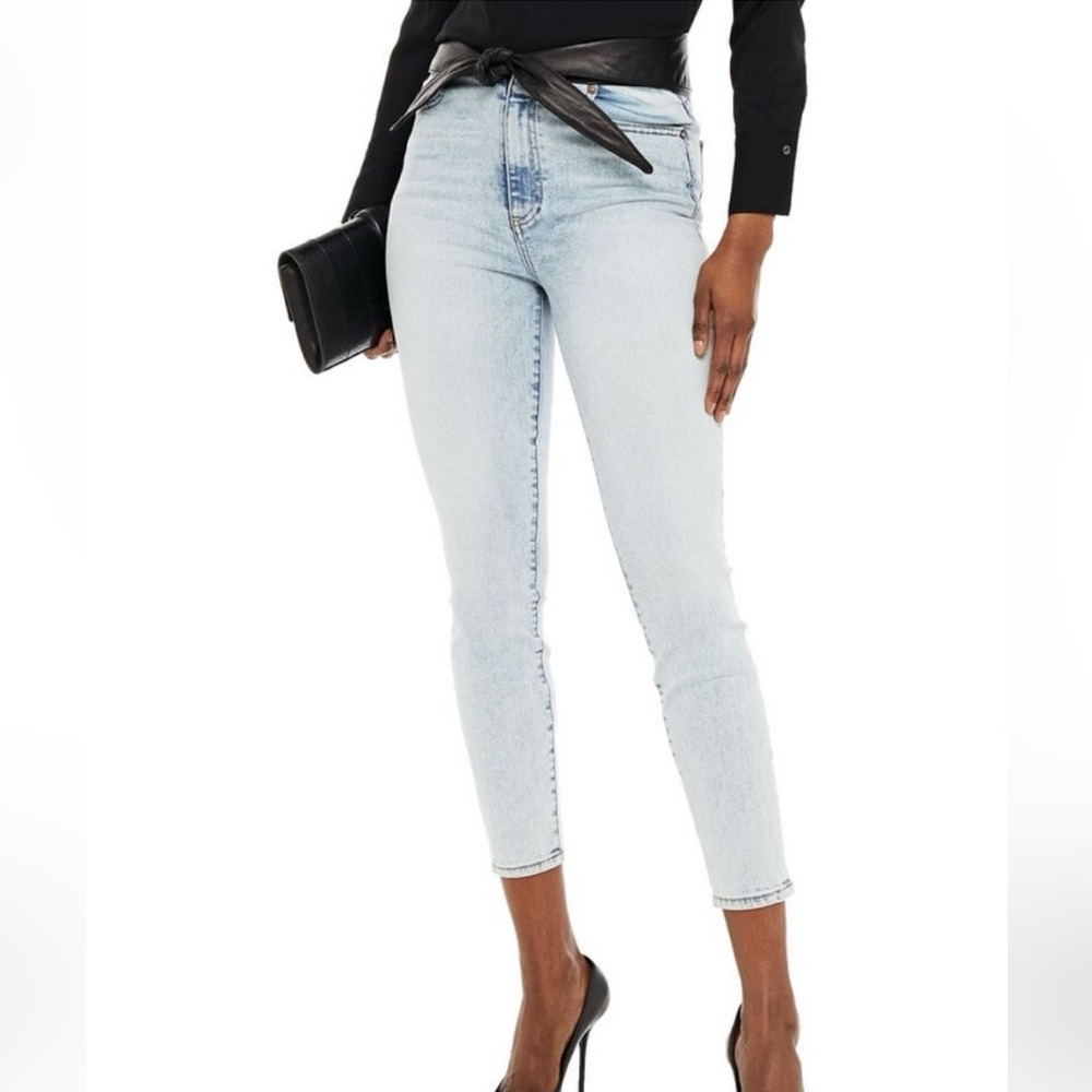 GOOD LEATHER TIE WAIST SKINNY JEAN